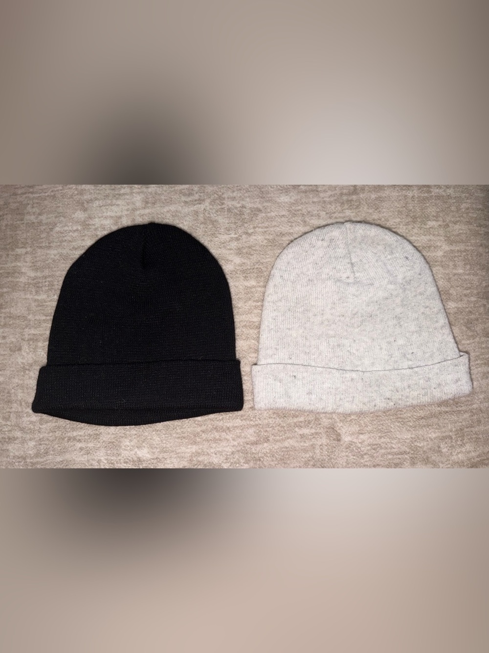 Women’s Black and Grey Beanie